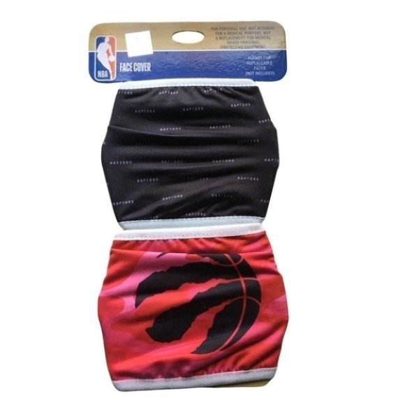 Kids' (Youth) Toronto Raptors 2-Pack  Face Mask NWT - Picture 1 of 5